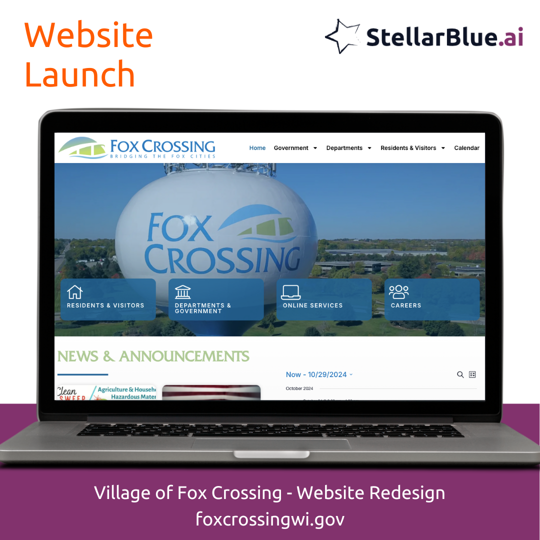 Fox Crossing Wisconsin Website Redesign Case Study