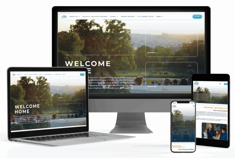 Gateway Collective website mockups