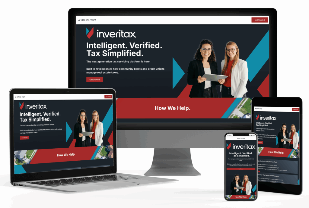 Inveritax website mockups