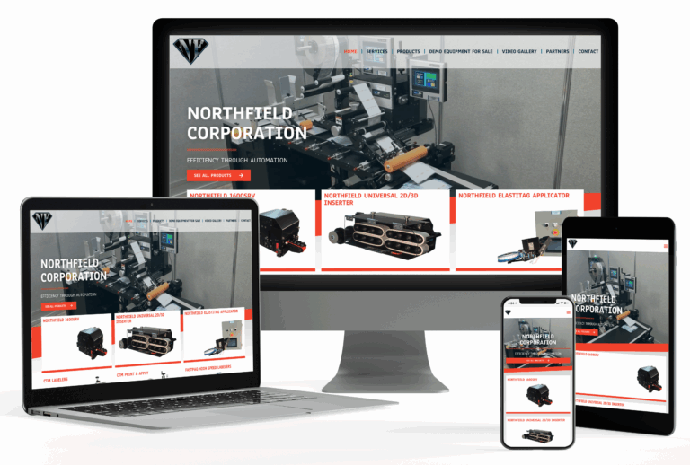 Northfield Corporation website mockups