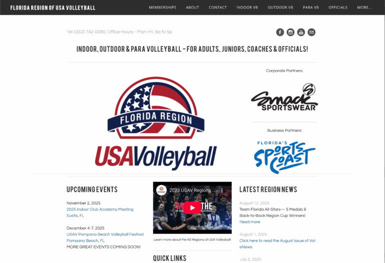 Florida-Volleyball-Website-Before